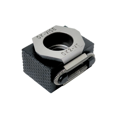 Serrated workholding clamp.