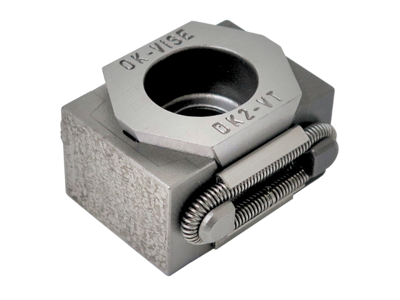 Tungsten model workholding clamp.