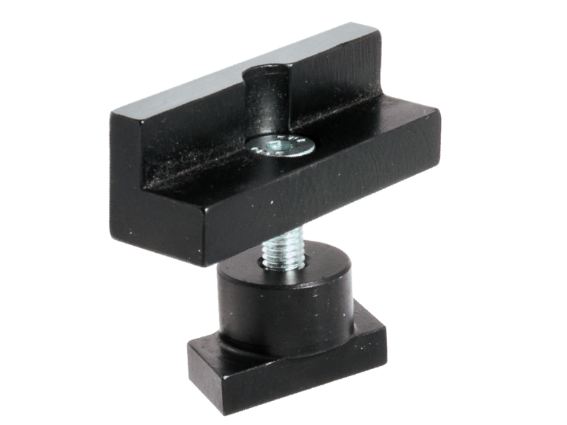 A riser block for workpiece in Multi-Rail RM system.